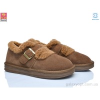 Туфлі PLPS з натуральної замші caramel