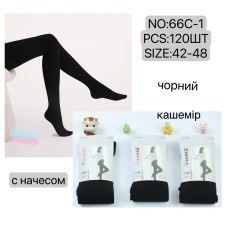 Жіночі теплі колготки кашемір з начосом Фенна 66C-1 42–48