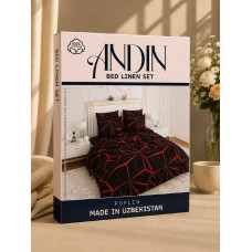 Комплект постільної білизни 1,5-спальний поплін ANDIN NA945-3