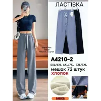 Женские зимние штаны на меху Ластівка A4210-2 батал оптом 5XL–8XL