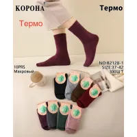 Жіночі термо шкарпетки махрові бамбук Корона B2128-1 37-42 оптом