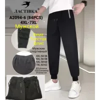 Мужские штаны на толстом флисе с манжетом Ласточка A2094-6 48-58 оптом