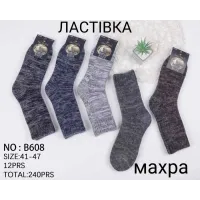 Мужские махровые шерстяные носки ЛАСТІВКА B608 41-47 оптом