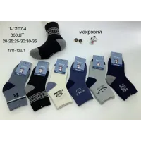 Дитячі махрові носки Фенна T-C107-4 (30–35) теплі оптом