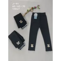Детские лосины J-91 на меху для девочек 3–8 лет оптом