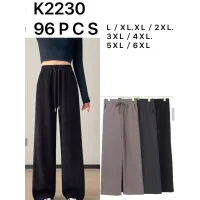 Женские кашемировые штаны K2230 на меху оптом (L–6XL)