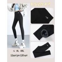 Жіночі легінси на меху оптом BS2947 (L–2XL)