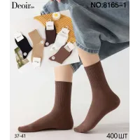 Женские носки в рубчик хлопок 37–41 оптом Deoirs 8165-1