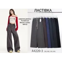 Жіночі джинси полубатал широкі весна-осінь 3XL–6XL оптом A4220-3