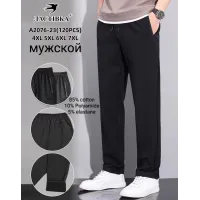 Мужские спортивные штаны Ластівка хлопок 4XL–7XL оптом A2076-23