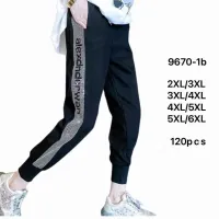 Жіночі спортивні штани з лампасом батал 2XL–6XL 9670-1b