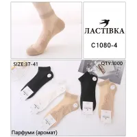 Женские короткие носки сетка ароматизированные 37-41 оптом C1080-4