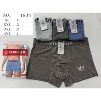 Чоловічі труси боксери VERIBOY 1834 меланж XL-4XL оптом