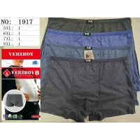Мужские трусы боксеры батал меланж сетка Veriboy 5XL–8XL оптом 1917