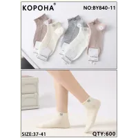 Жіночі шкарпетки рубчик з бантиком 37-41 оптом BY840-11