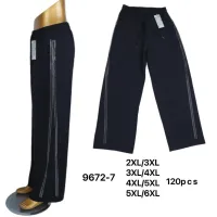 Женские брюки с лампасами камни батал 2XL-6XL оптом 9672-7