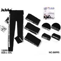 Жіночі лосини JuJube B899S L-4XL з написами оптом