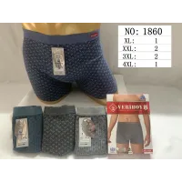 Мужские трусы боксеры VERIBOY 1860 меланж XL-4XL оптом