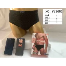 Чоловічі труси плавки WENZHI W33001 бамбук з бавовною XL-4XL оптом