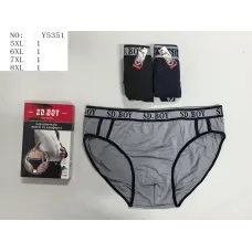Чоловічі плавки батал SD.BOY Y5351 бавовна 5XL-8XL оптом