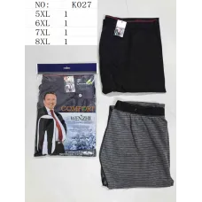 Чоловічі термоштани батал WENZHI K027 100% бавовна 5XL-8XL оптом
