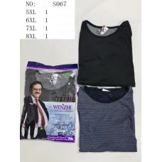 Чоловіче термобілизна батал WENZHI S067 100% бавовна 5XL-8XL оптом