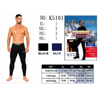 Чоловічі термоштани VERIBOY K5101 мікродайвінг на флісі 50-58 оптом