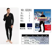 Чоловічий термокостюм VERIBOY K5201 мікродайвінг на флісі 50-58 оптом