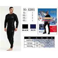 Чоловічий термокостюм VERIBOY K5801 мікродайвінг на флісі 50-58 оптом