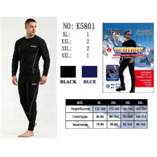 Чоловічий термокостюм VERIBOY K5801 мікродайвінг на флісі 50-58 оптом