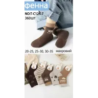 Дитячі махрові шкарпетки Фенна T-C124-7 20-25 оптом