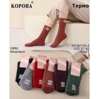 Жіночі термо носки махрові Корона B2126-2 37-42 оптом