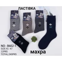Мужские шерстяные махровые носки Ластівка B602-1 41–47 оптом