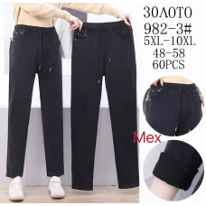 Женские джинсы на меху Золото 982-3 5XL-10XL 48-58 оптом
