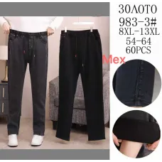 Женские джинсы на меху Золото 983-3 8XL-13XL 54-64 оптом