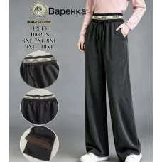Женские теплые брюки варенка на меху Black Cyclone J2013 6XL-10XL батал оптом