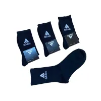 Підліткові шкарпетки Adidas чорні високі розмір 36-41