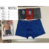 Мужские трусы боксеры WENZHI W3751 ростовка от 50 до 56