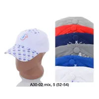 Кепка детская коттон 52-54 арт 8797